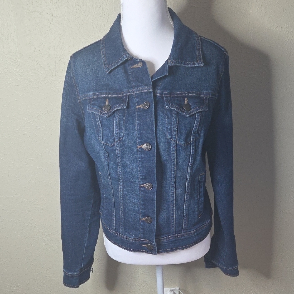 Old Navy Dark Blue Jean Jacket, Size Small